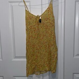 Yellow mini dress